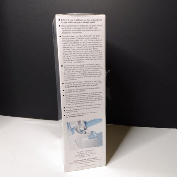 New Germ Terminator Toothbrush Sanitizer & Holder 8 inches Tall - Picture 6 of 7